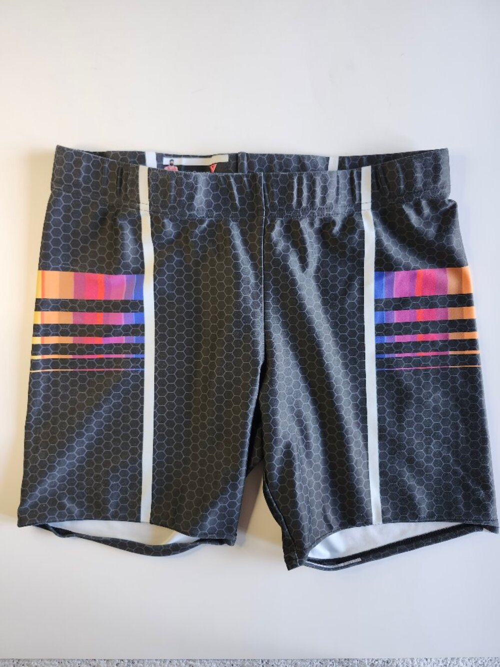 LED Sea Prism Spandex Gym Workout Shorts